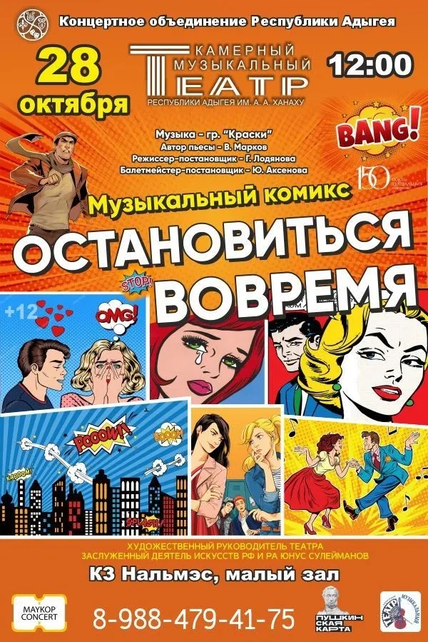 Концерт Камерный музыкальный театр Республики Адыгея им. А.А. Ханаху, Музыкальный комикс «Остановиться вовремя»